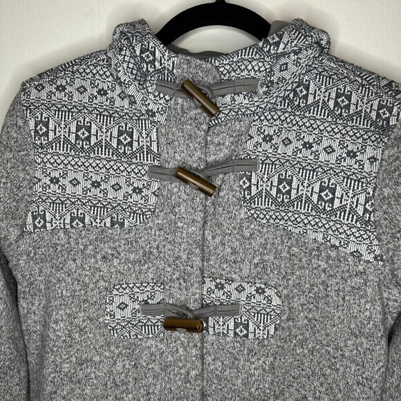 Patagonia Women's Better Sweater Icelandic Coast Toggle Coat Hooded Gray Medium - Picture 3 of 5
